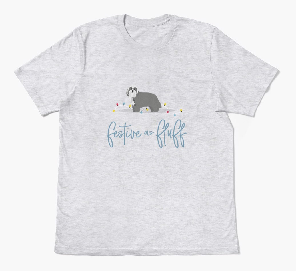 'Festive As Fluff' - Personalized {breedFullName} Adult T-Shirt