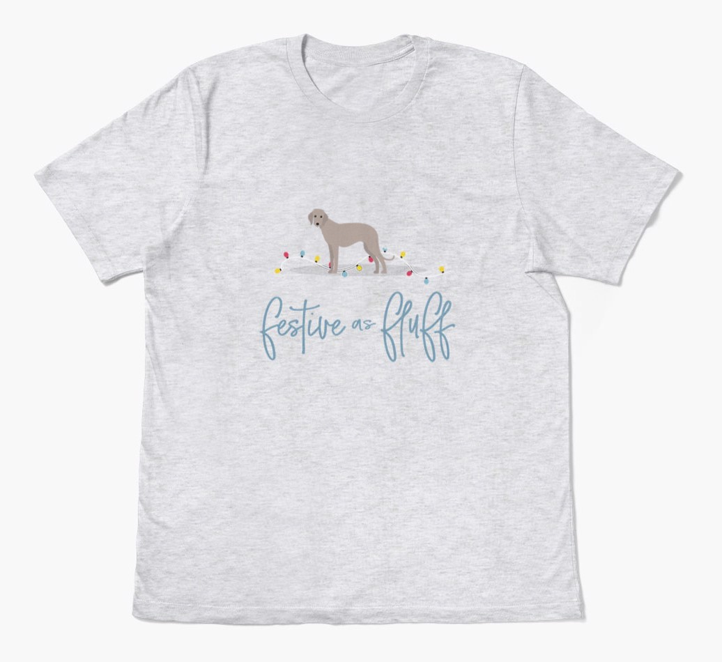 'Festive As Fluff' - Personalized {breedFullName} Adult T-Shirt