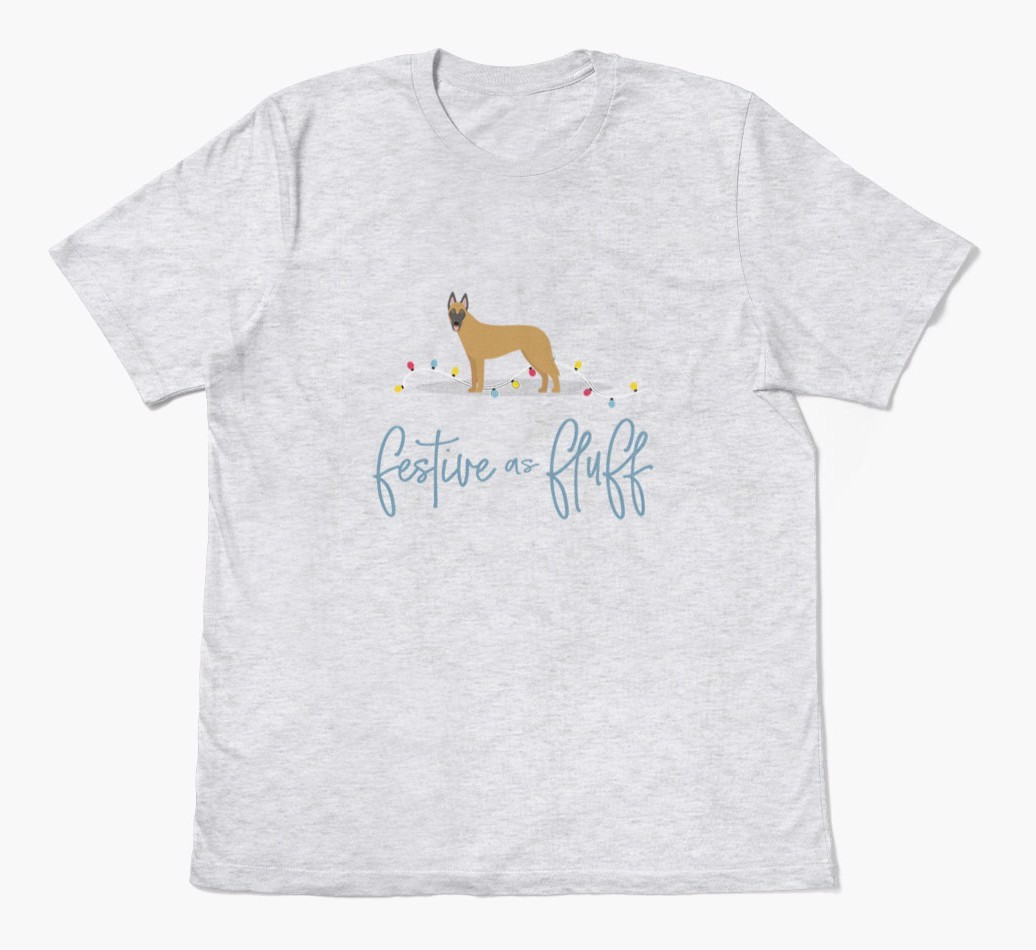 'Festive As Fluff' - Personalized {breedFullName} Adult T-Shirt