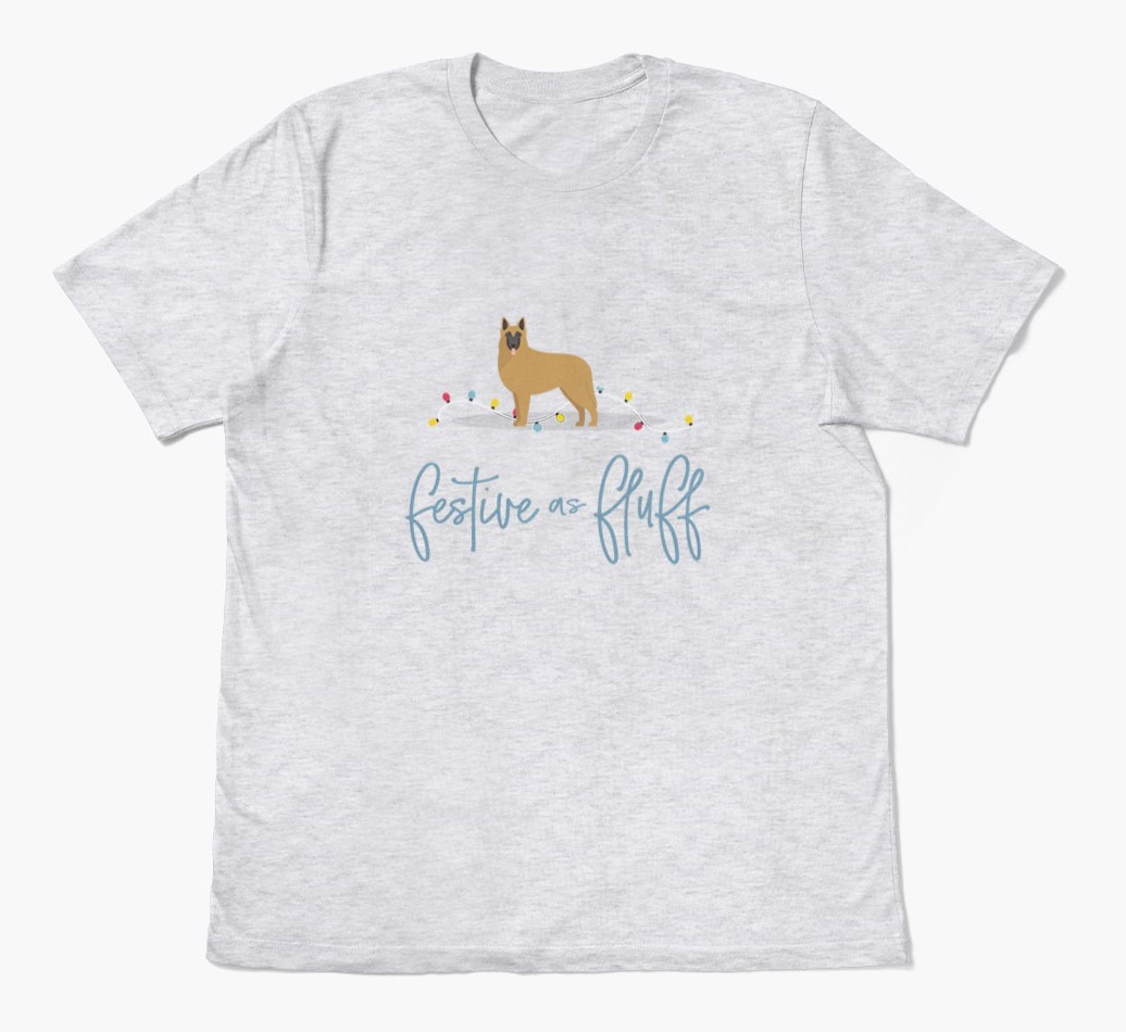 'Festive As Fluff' - Personalised {breedFullName} Adult T-Shirt