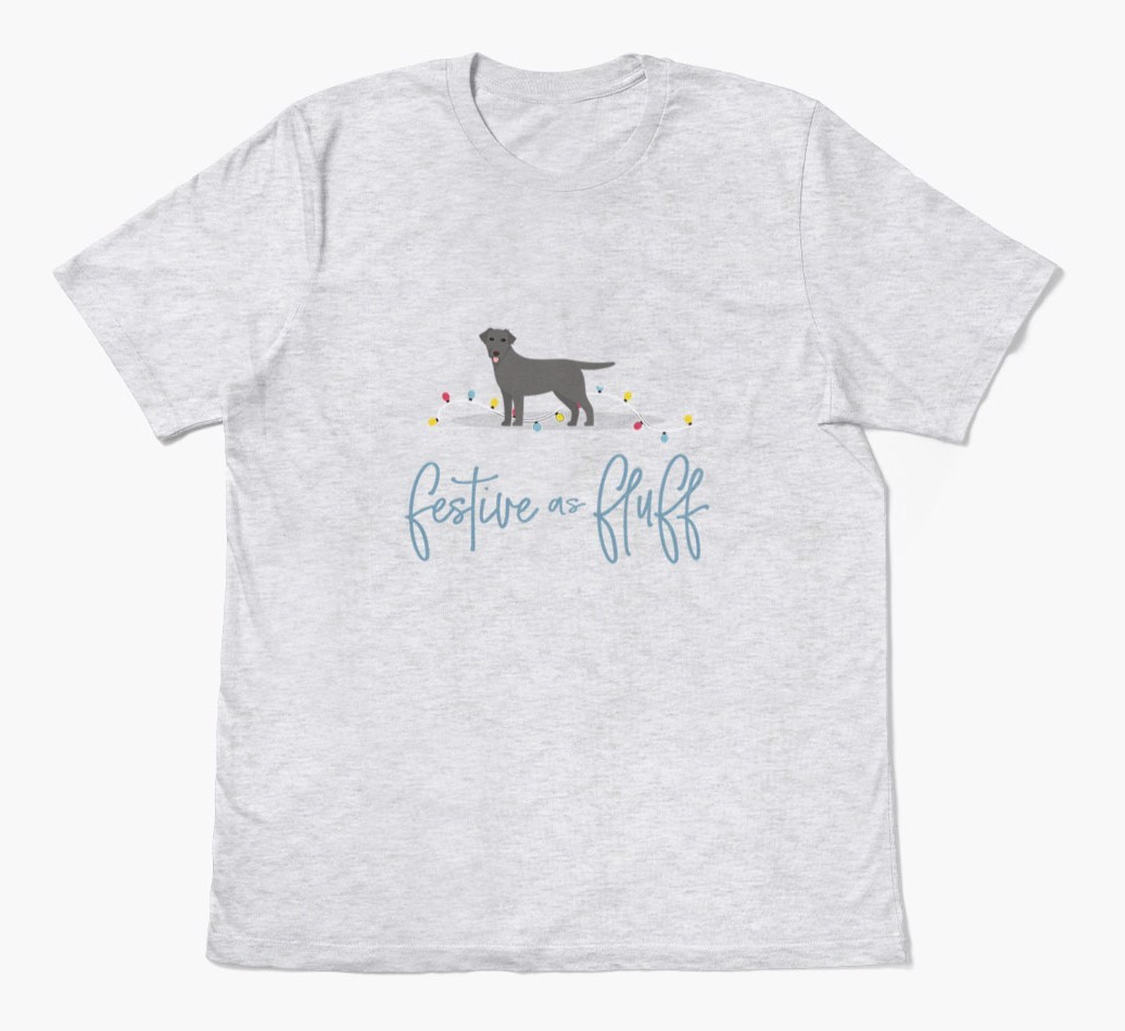 'Festive As Fluff' - Personalized {breedFullName} Adult T-Shirt