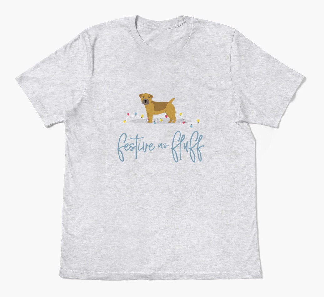 'Festive As Fluff' - Personalised {breedFullName} Adult T-Shirt
