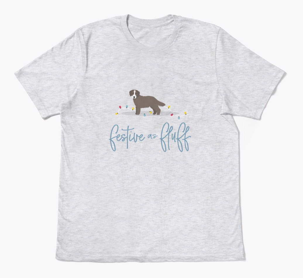 'Festive As Fluff' - Personalised {breedFullName} Adult T-Shirt