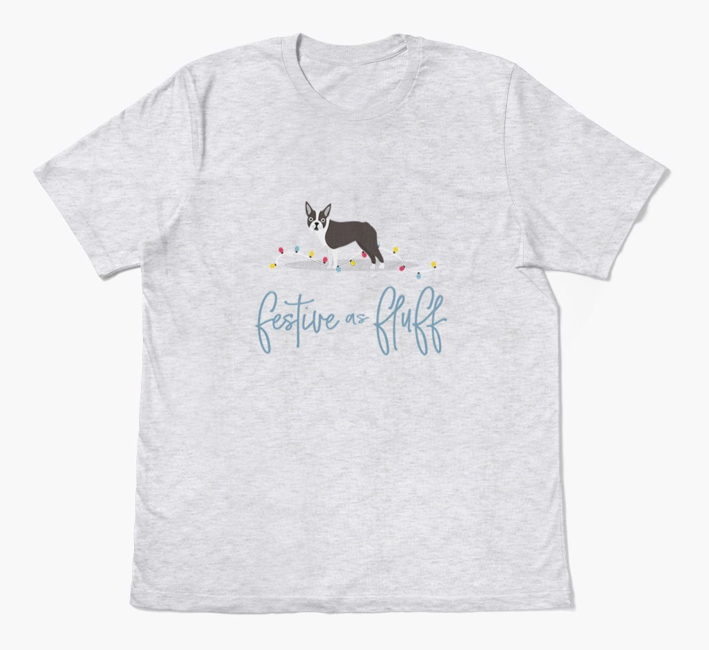 'Festive As Fluff' - Personalized {breedFullName} Adult T-Shirt