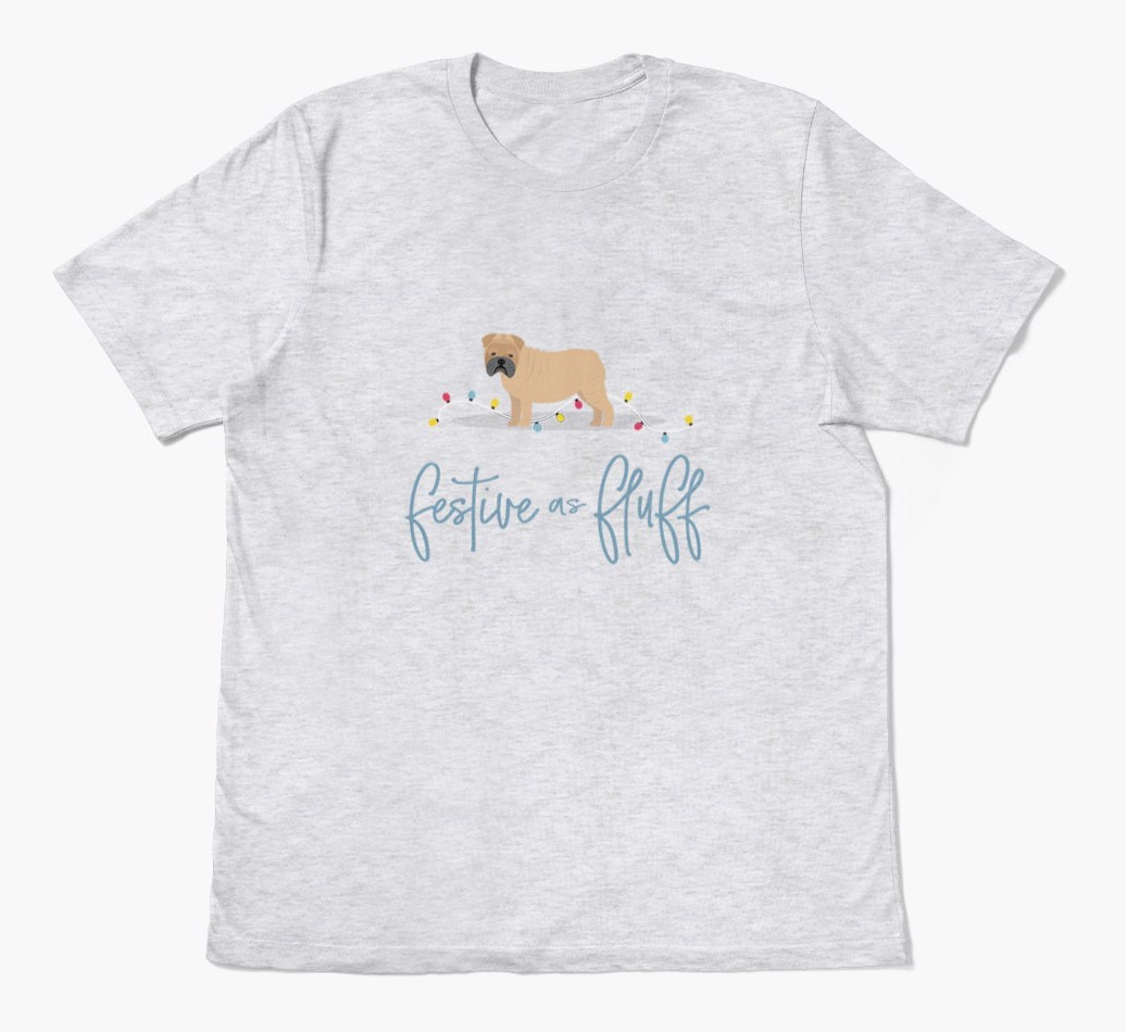 'Festive As Fluff' - Personalized {breedFullName} Adult T-Shirt