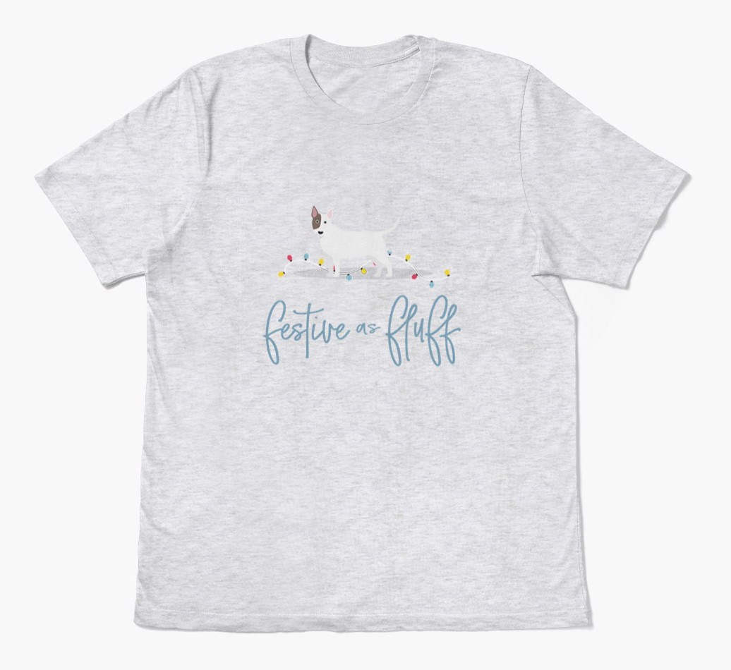 'Festive As Fluff' - Personalised {breedFullName} Adult T-Shirt