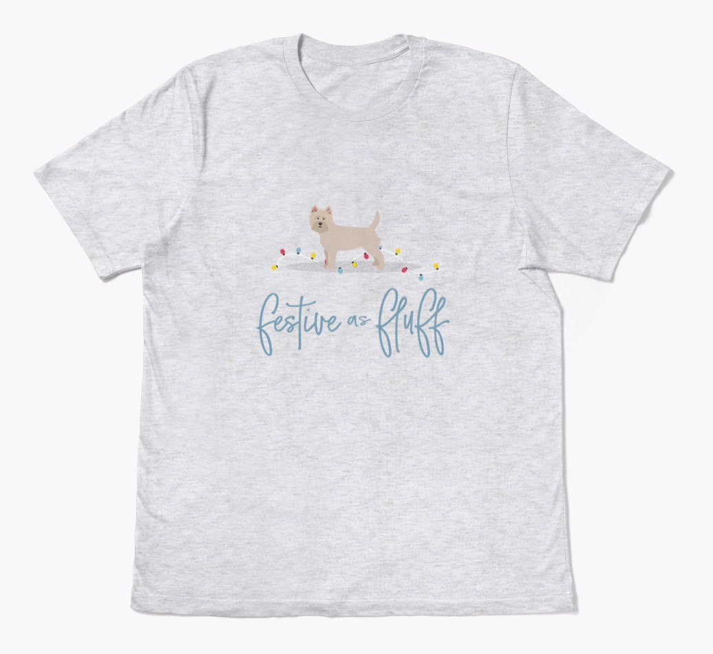 'Festive As Fluff' - Personalized {breedFullName} Adult T-Shirt