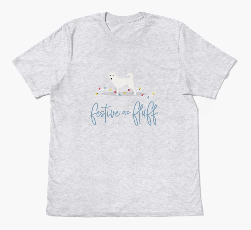 'Festive As Fluff' - Personalized {breedFullName} Adult T-Shirt
