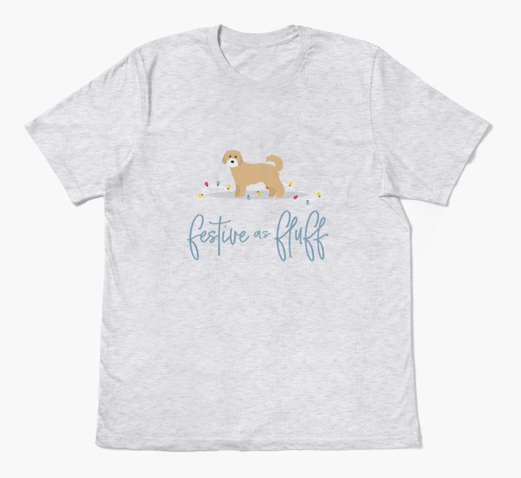 'Festive As Fluff' - Personalised {breedFullName} Adult T-Shirt
