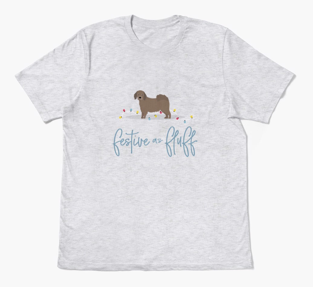 'Festive As Fluff' - Personalised {breedFullName} Adult T-Shirt