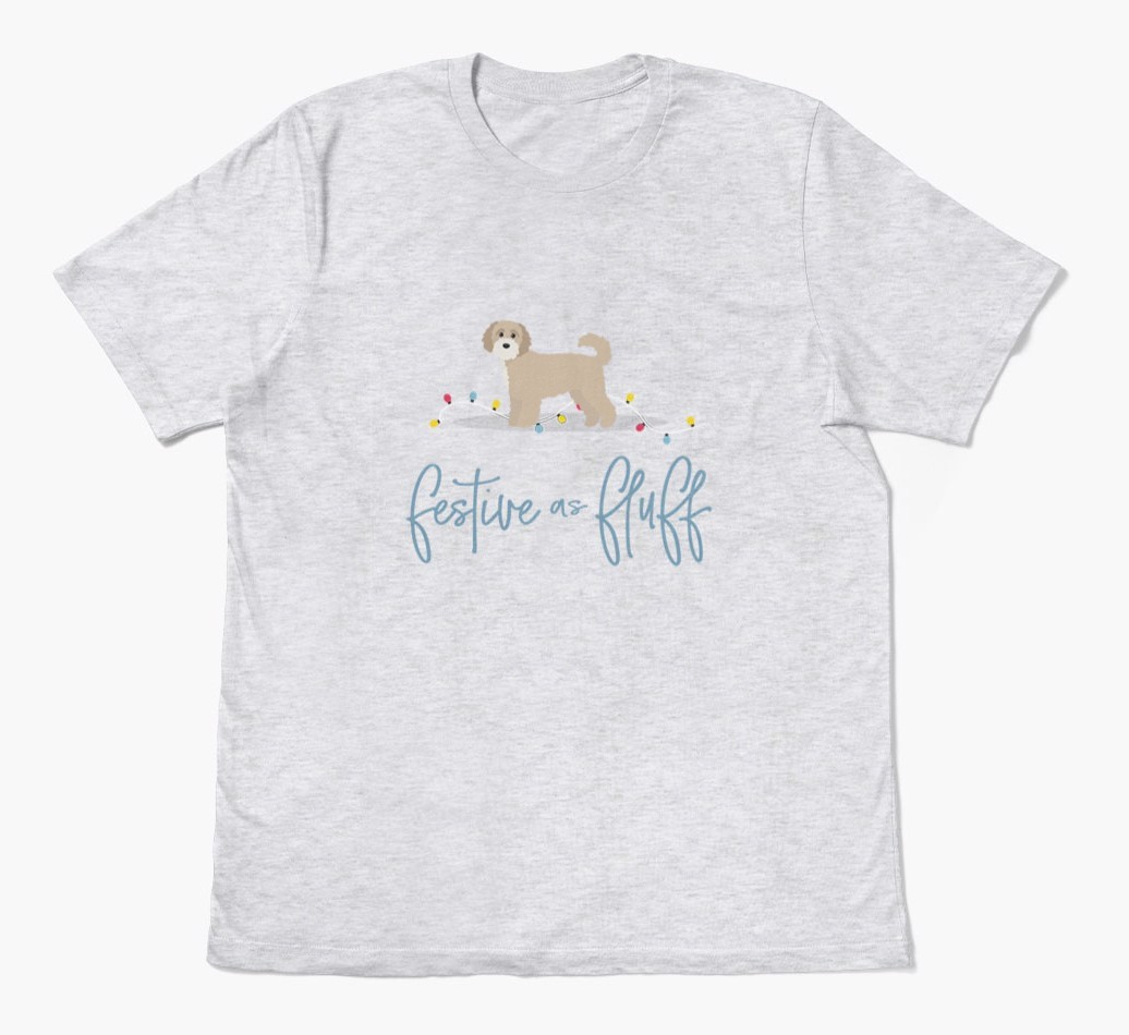 'Festive As Fluff' - Personalised {breedFullName} Adult T-Shirt