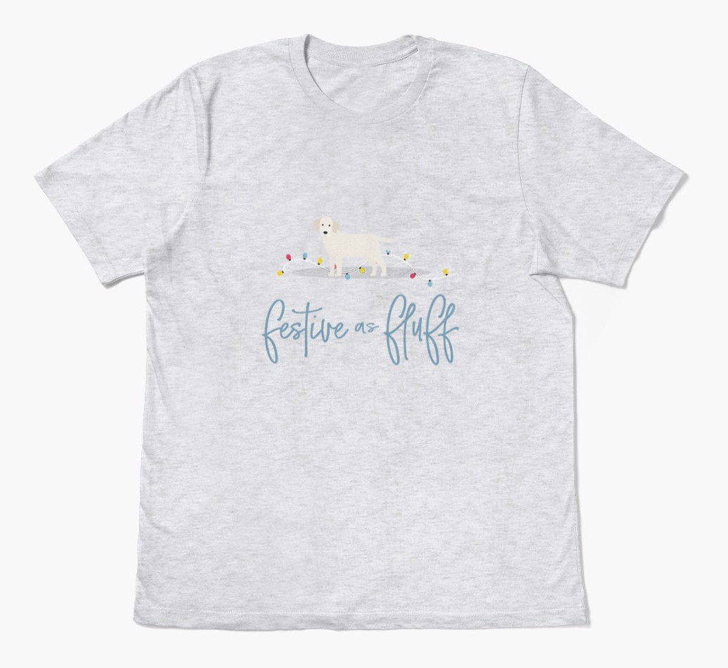 'Festive As Fluff' - Personalized {breedFullName} Adult T-Shirt