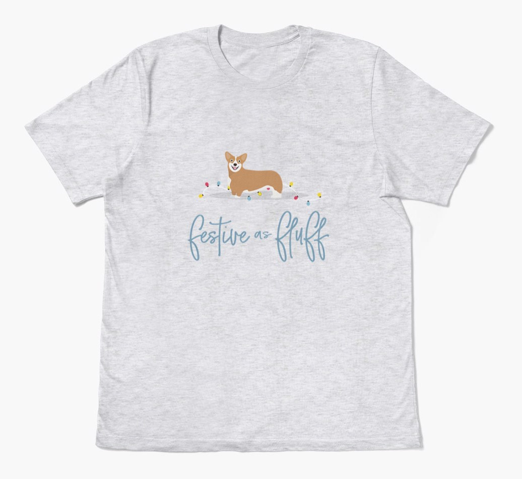 'Festive As Fluff' - Personalized {breedFullName} Adult T-Shirt