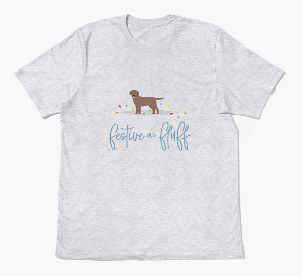 'Festive As Fluff' - Personalized {breedFullName} Adult T-Shirt