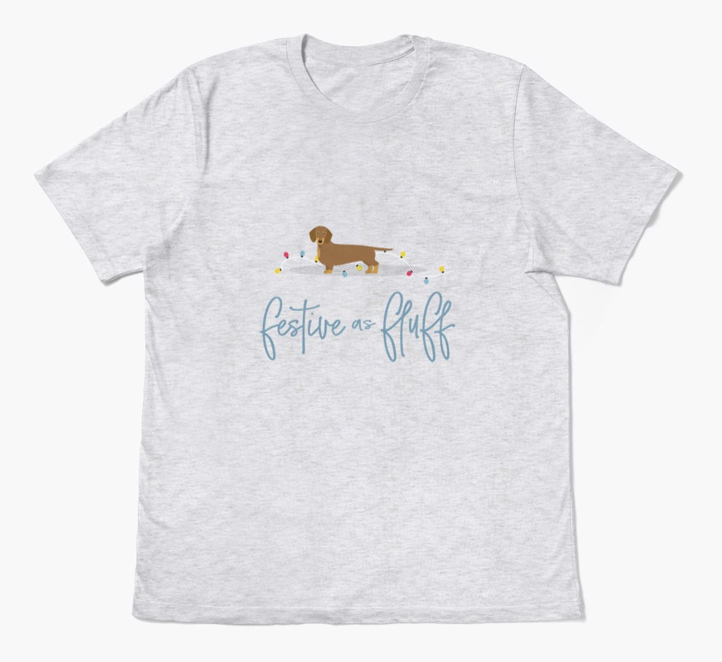 'Festive As Fluff' - Personalised {breedFullName} Adult T-Shirt