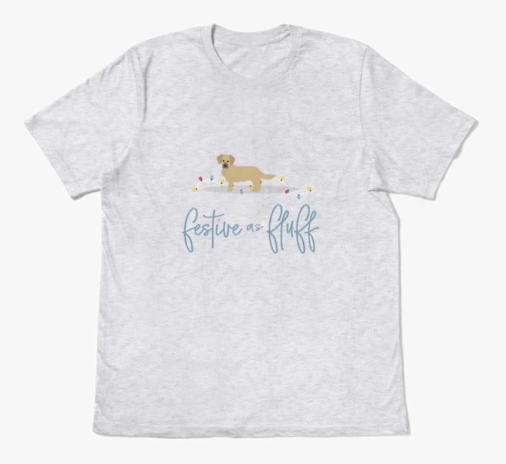 'Festive As Fluff' - Personalised {breedFullName} Adult T-Shirt