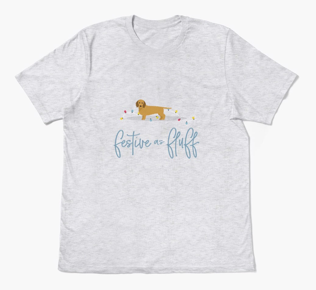 'Festive As Fluff' - Personalised {breedFullName} Adult T-Shirt