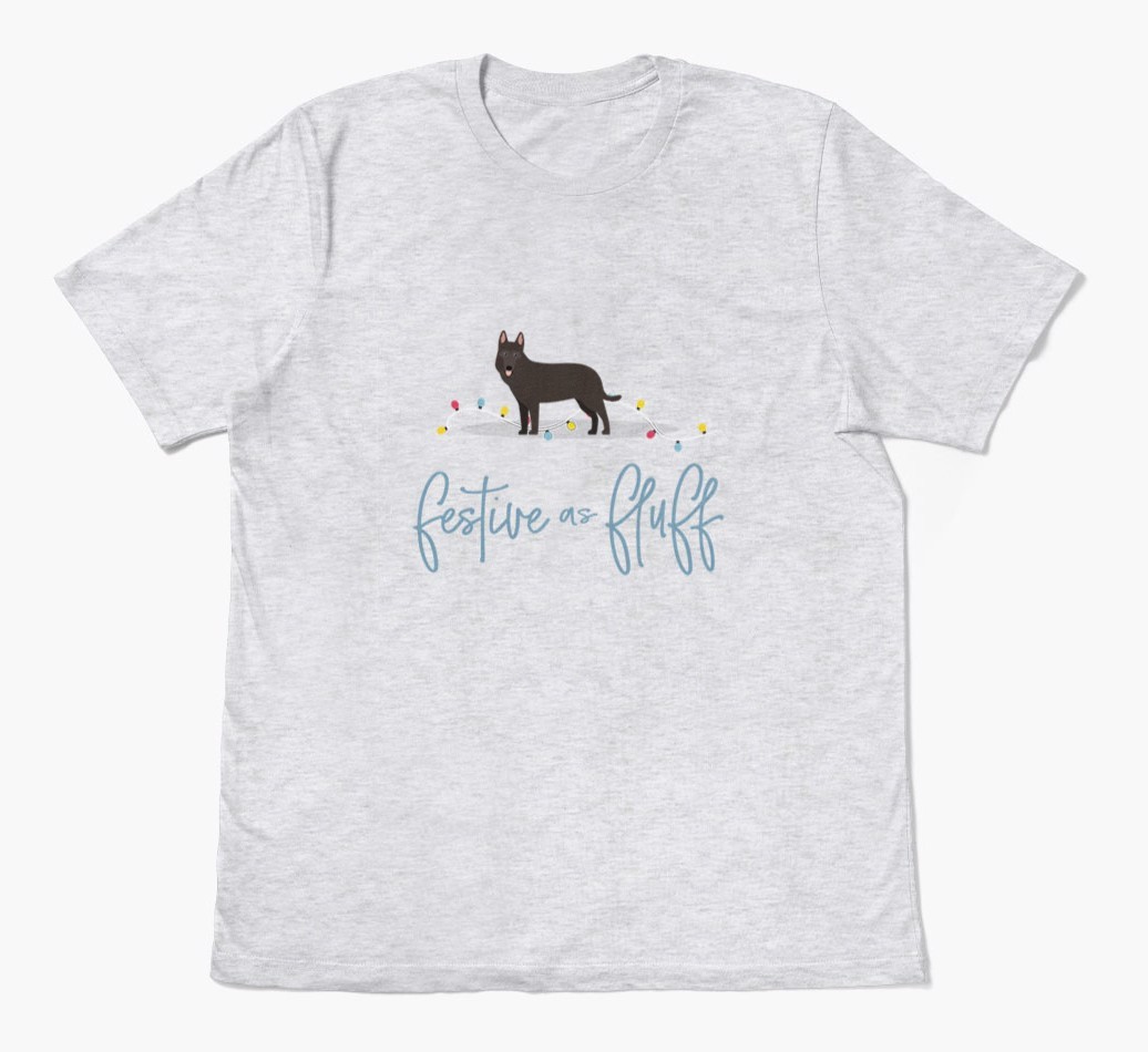 'Festive As Fluff' - Personalized {breedFullName} Adult T-Shirt