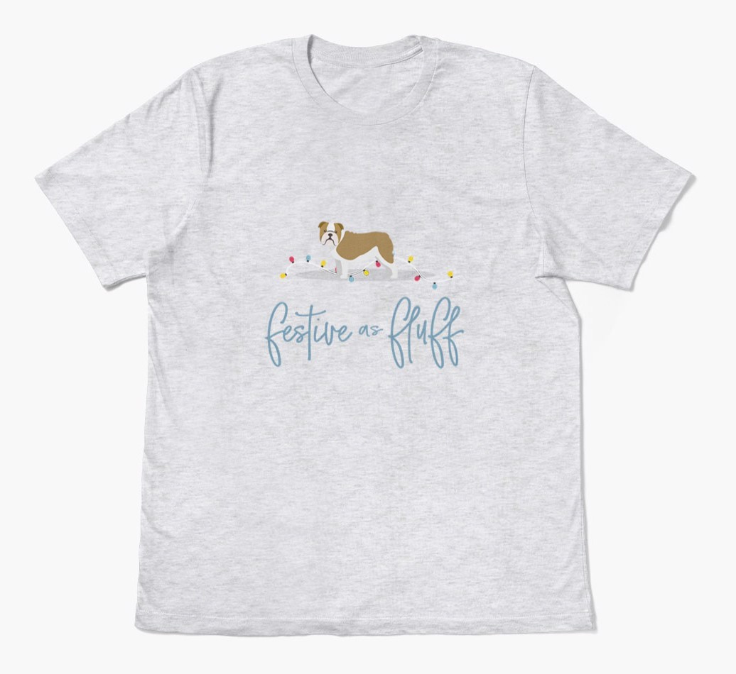 'Festive As Fluff' - Personalized {breedFullName} Adult T-Shirt