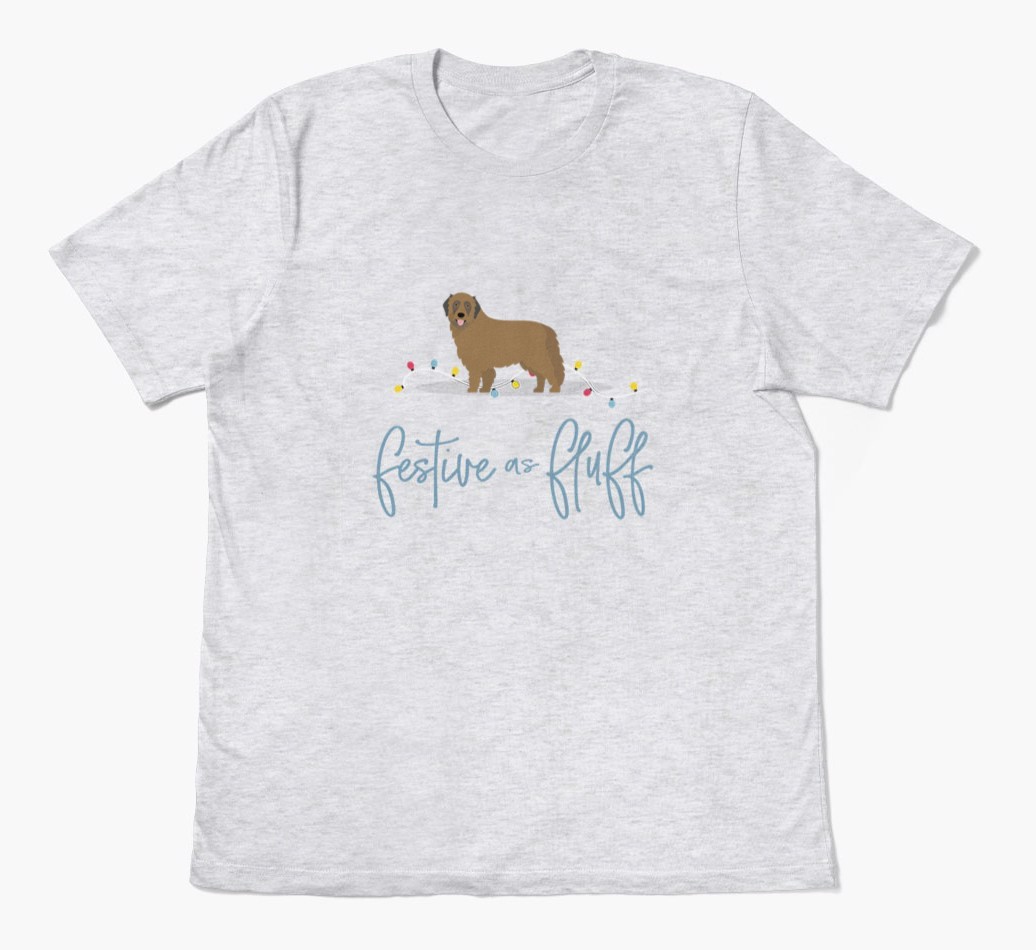 'Festive As Fluff' - Personalised {breedFullName} Adult T-Shirt