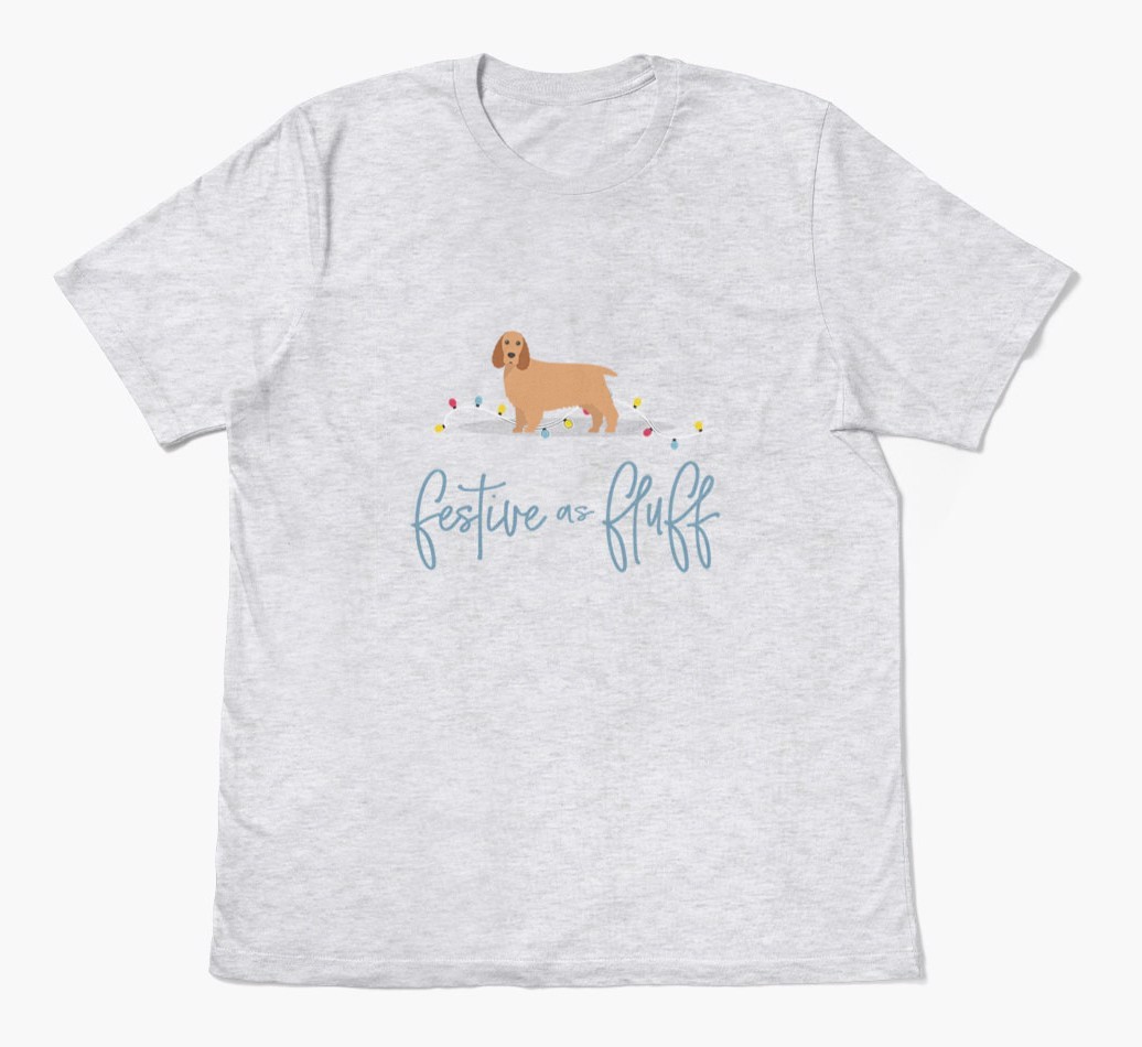 'Festive As Fluff' - Personalized {breedFullName} Adult T-Shirt