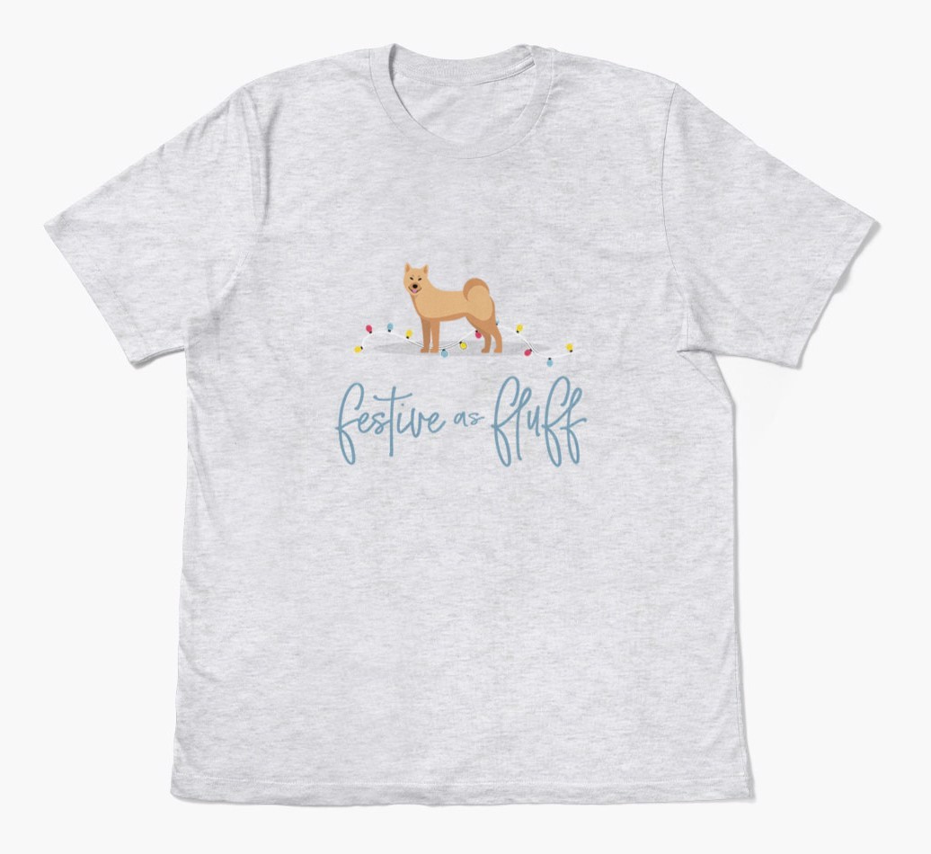 'Festive As Fluff' - Personalized {breedFullName} Adult T-Shirt