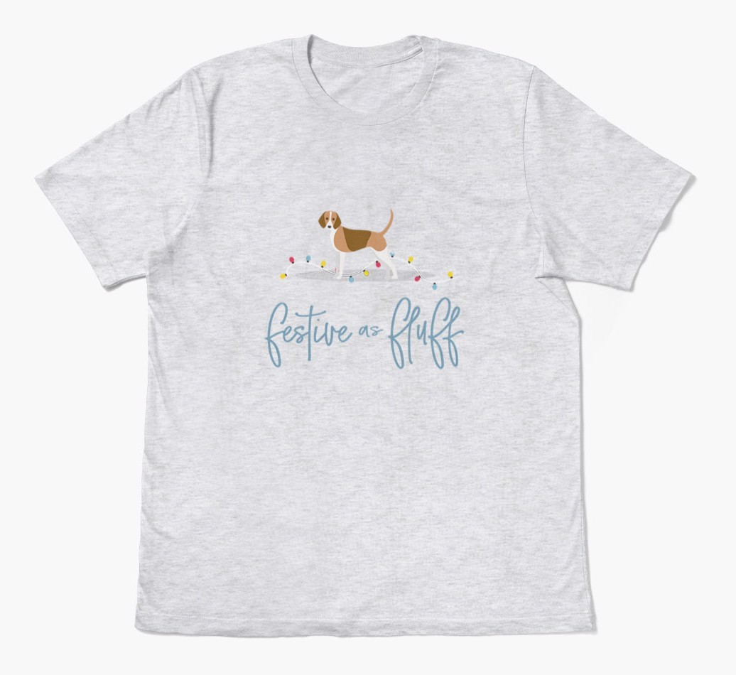 'Festive As Fluff' - Personalized {breedFullName} Adult T-Shirt