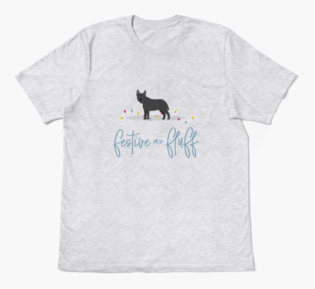 'Festive As Fluff' - Personalized {breedFullName} Adult T-Shirt