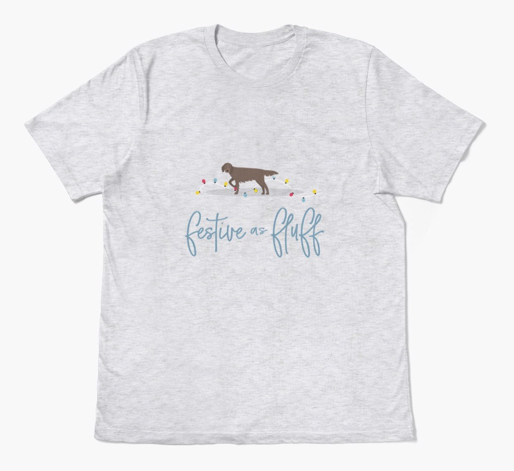 'Festive As Fluff' - Personalized {breedFullName} Adult T-Shirt
