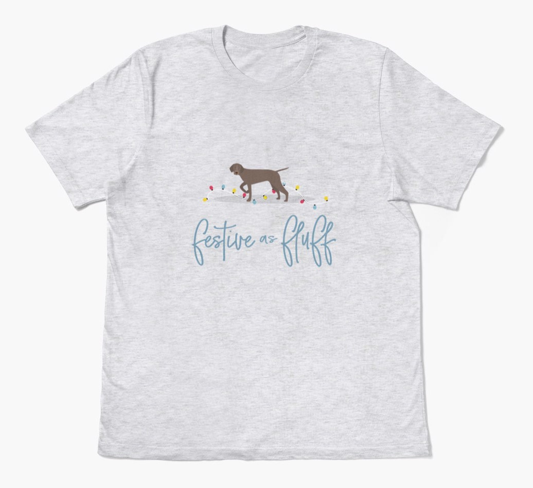 'Festive As Fluff' - Personalized {breedFullName} Adult T-Shirt