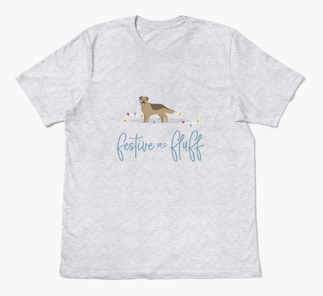 'Festive As Fluff' - Personalized {breedFullName} Adult T-Shirt