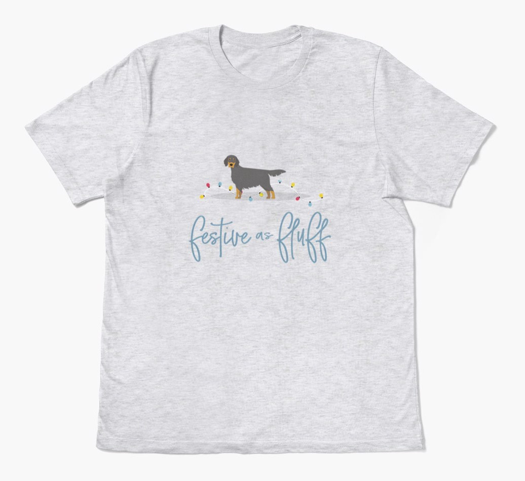 'Festive As Fluff' - Personalized {breedFullName} Adult T-Shirt