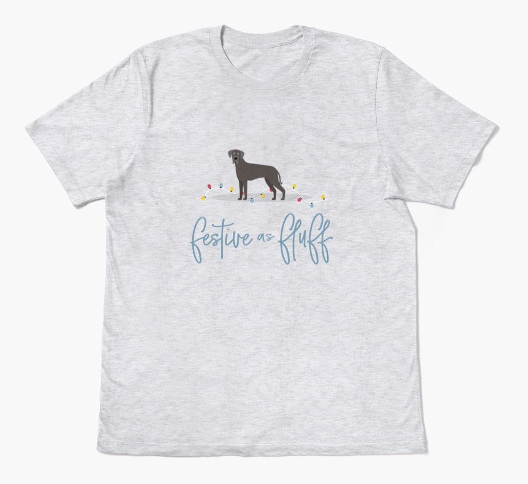 'Festive As Fluff' - Personalized {breedFullName} Adult T-Shirt