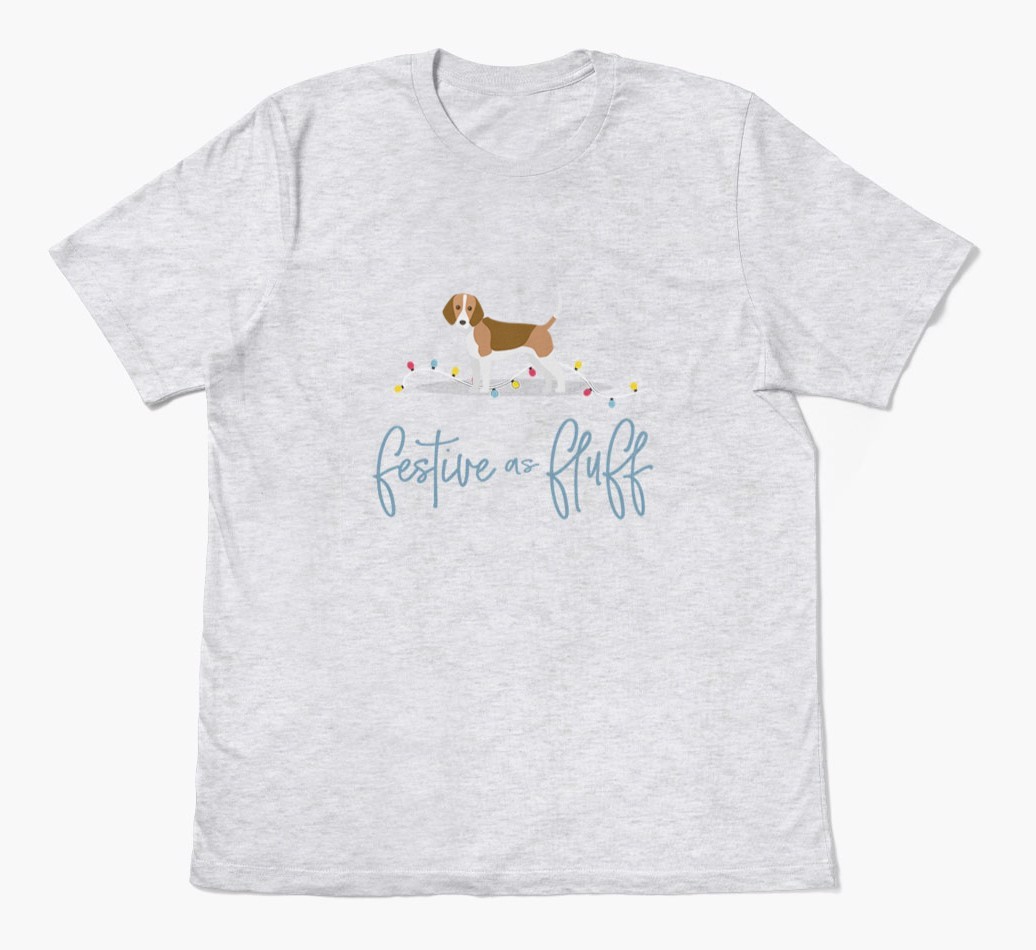 'Festive As Fluff' - Personalised {breedFullName} Adult T-Shirt