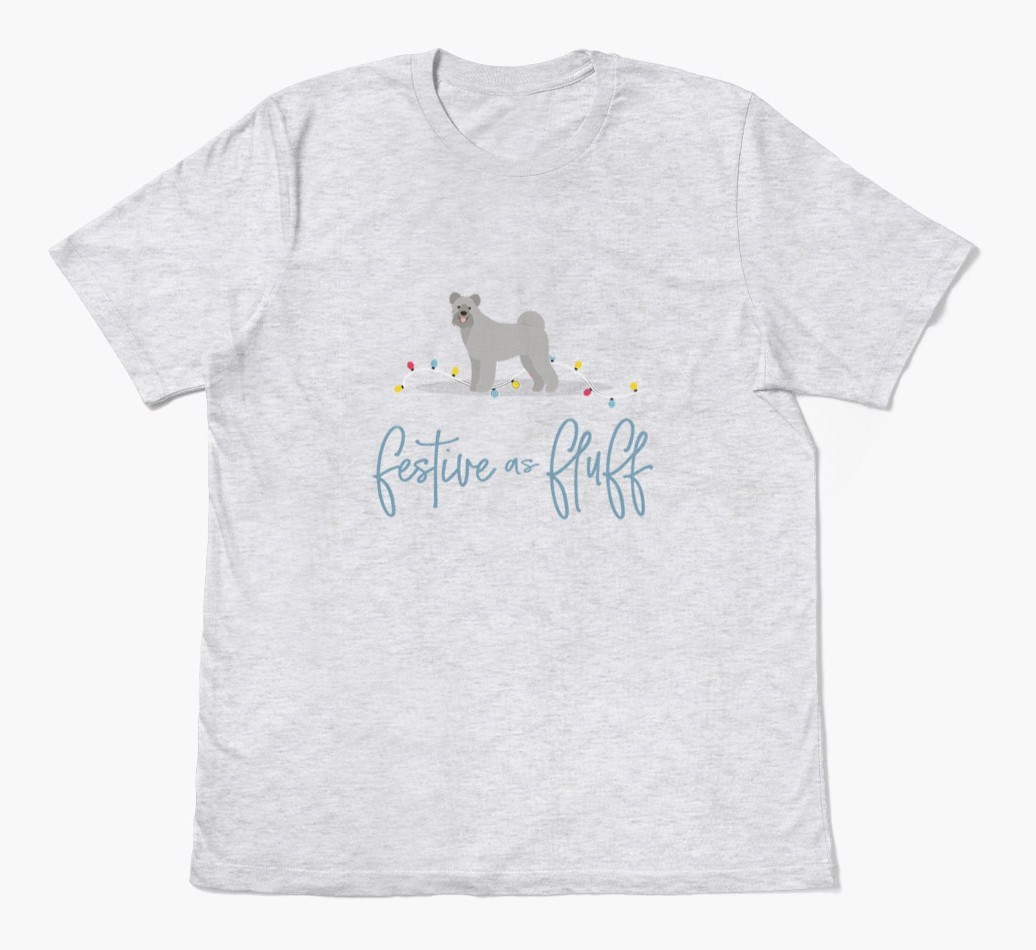 'Festive As Fluff' - Personalised {breedFullName} Adult T-Shirt