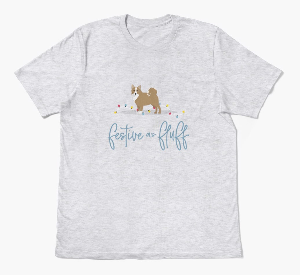 'Festive As Fluff' - Personalised {breedFullName} Adult T-Shirt