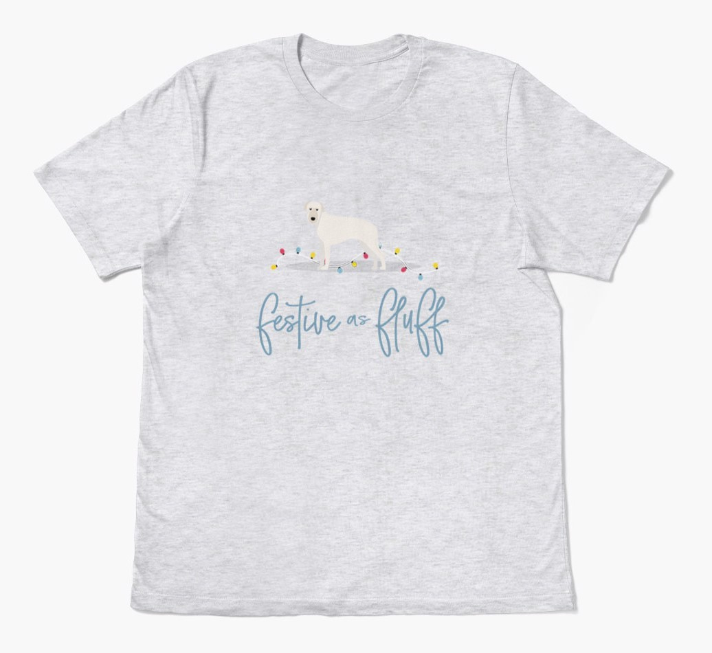 'Festive As Fluff' - Personalized {breedFullName} Adult T-Shirt