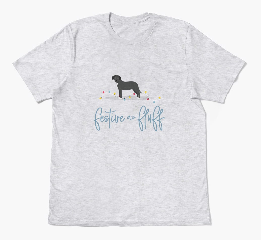 'Festive As Fluff' - Personalized {breedFullName} Adult T-Shirt