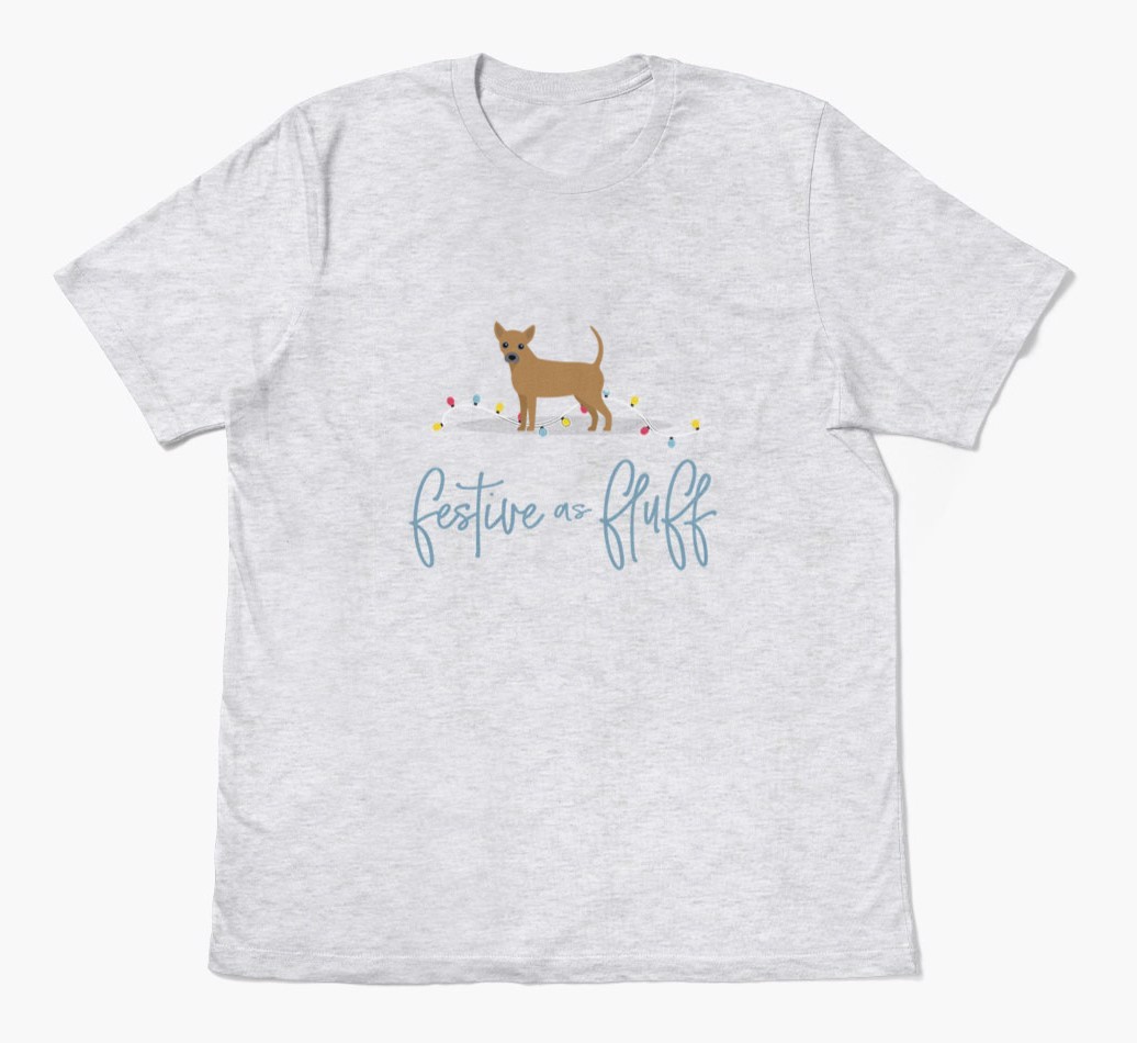 'Festive As Fluff' - Personalized {breedFullName} Adult T-Shirt