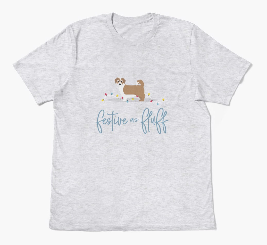 'Festive As Fluff' - Personalized {breedFullName} Adult T-Shirt