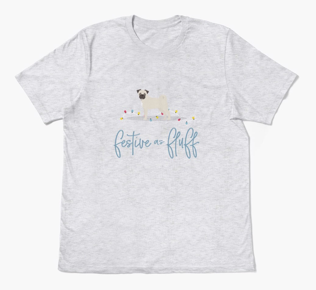 'Festive As Fluff' - Personalized {breedFullName} Adult T-Shirt