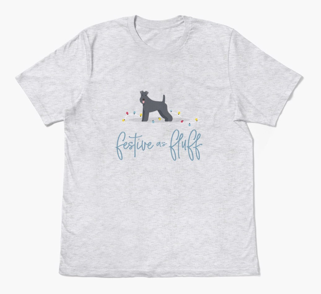 'Festive As Fluff' - Personalized {breedFullName} Adult T-Shirt