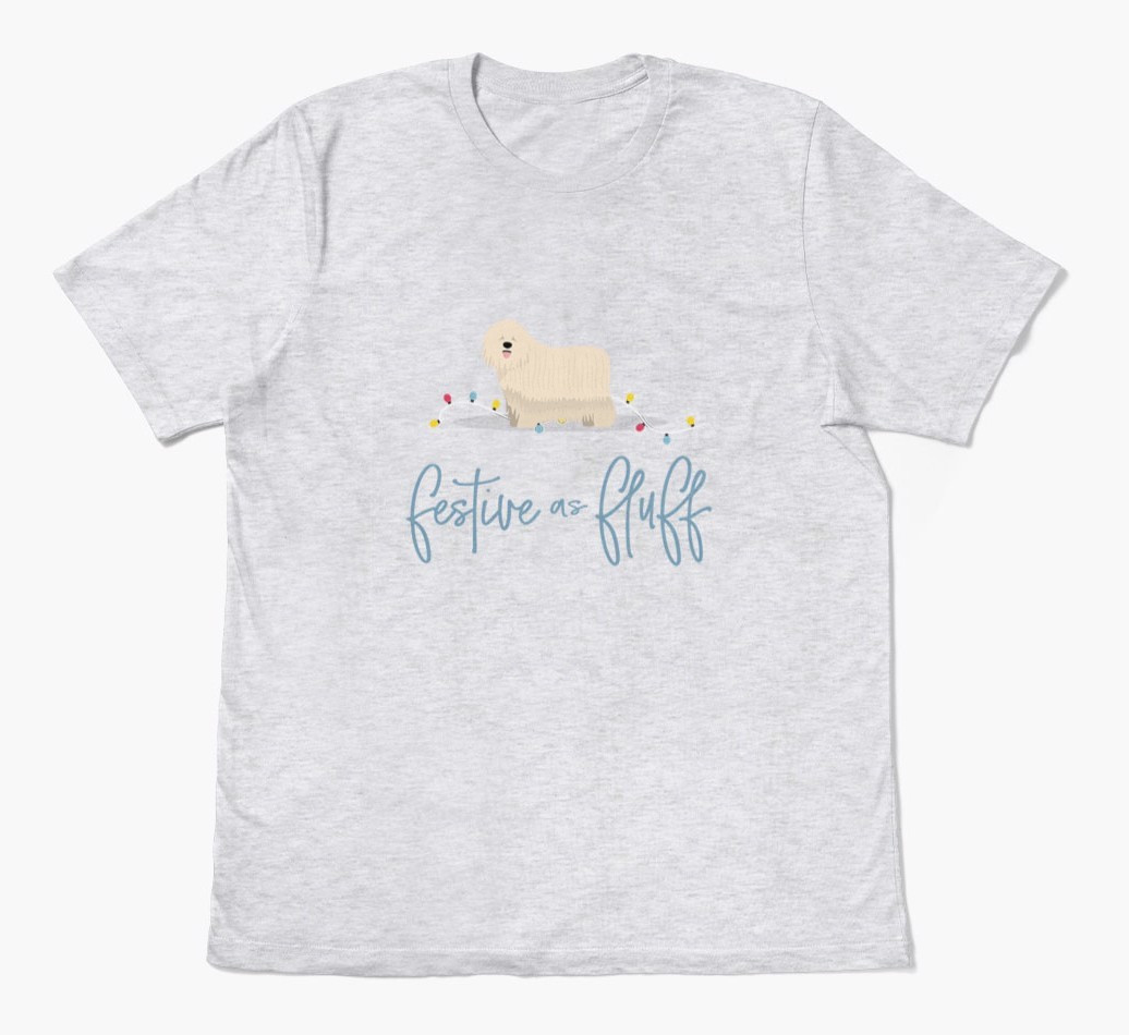 'Festive As Fluff' - Personalized {breedFullName} Adult T-Shirt