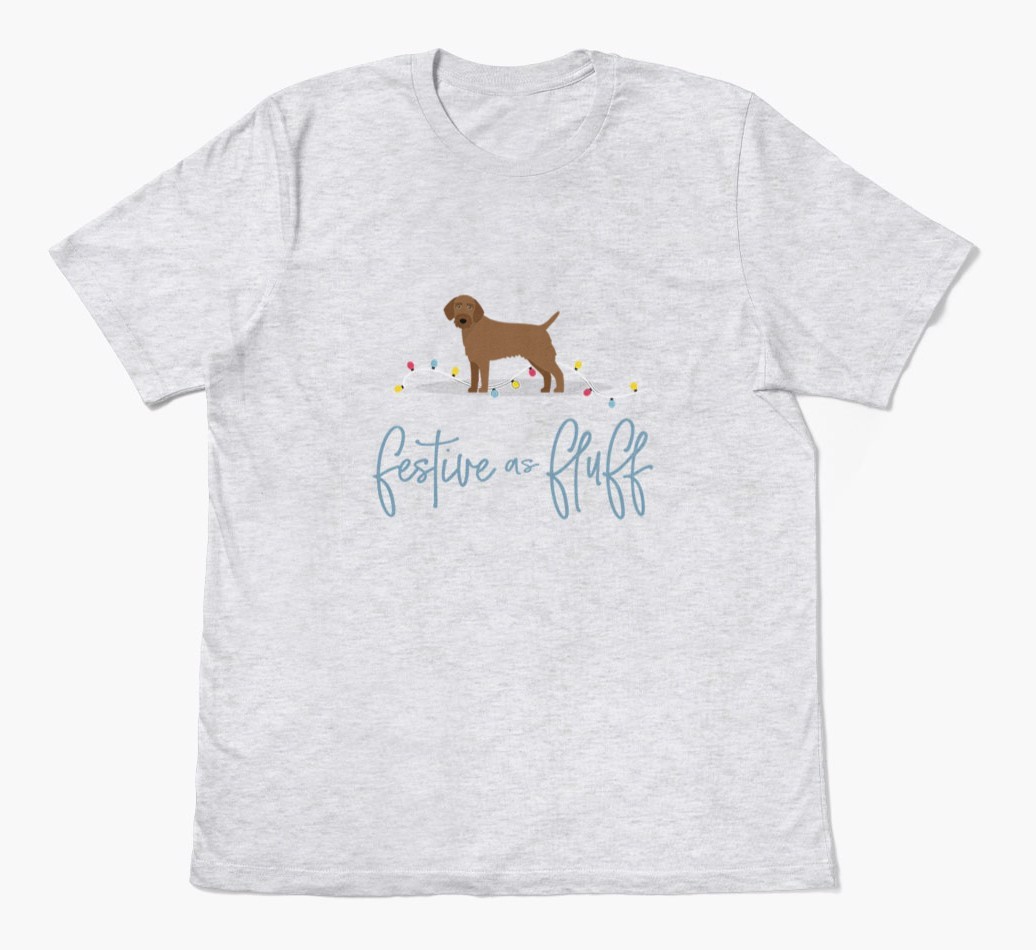 'Festive As Fluff' - Personalised {breedFullName} Adult T-Shirt