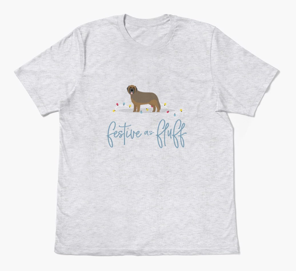 'Festive As Fluff' - Personalized {breedFullName} Adult T-Shirt