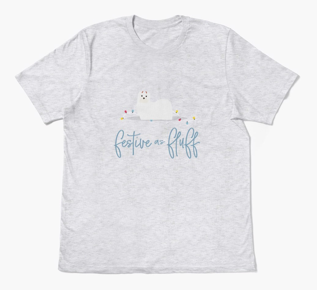 'Festive As Fluff' - Personalized {breedFullName} Adult T-Shirt