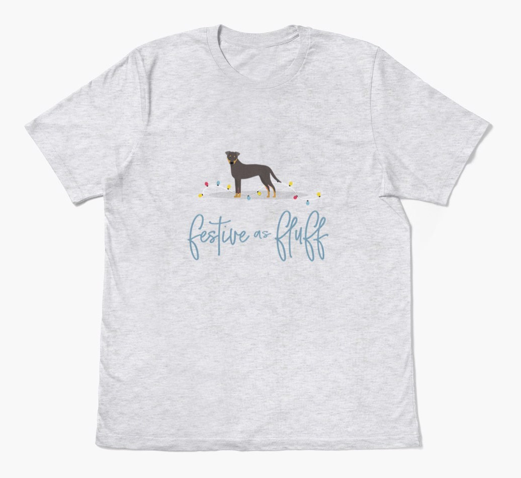 'Festive As Fluff' - Personalized {breedFullName} Adult T-Shirt