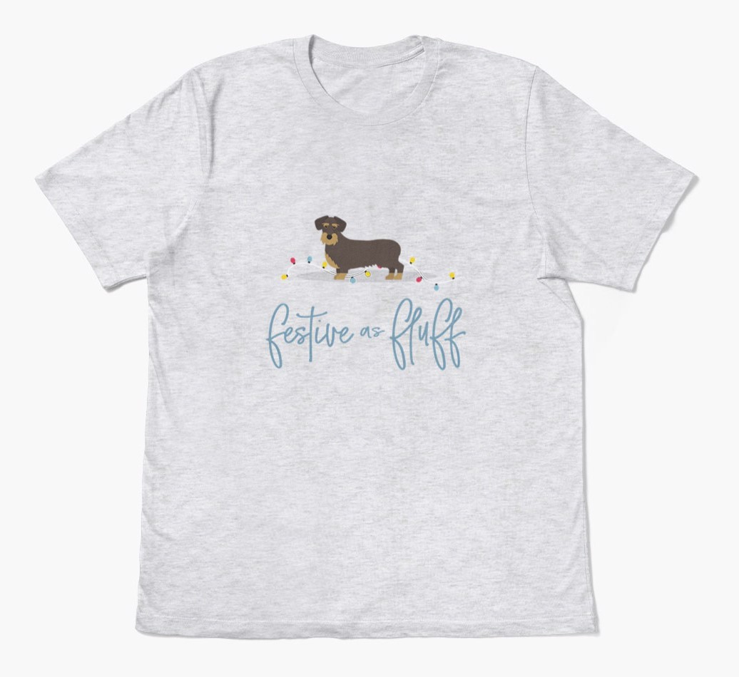'Festive As Fluff' - Personalized {breedFullName} Adult T-Shirt