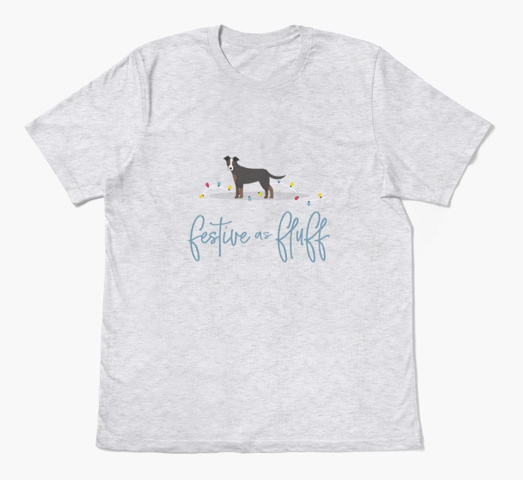 'Festive As Fluff' - Personalized {breedFullName} Adult T-Shirt