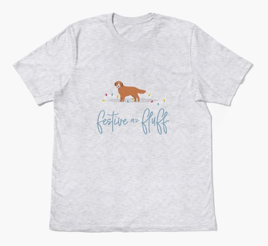 'Festive As Fluff' - Personalized {breedFullName} Adult T-Shirt